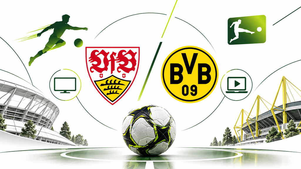 VfB Stuttgart gegen Borussia Dortmund spielt am Samstag, 19. September 2026, um 18:30 Uhr. Sky zeigt das Bundesliga-Topspiel live im TV sowie bei Sky Go und WOW als Stream. Im Free-TV läuft es nicht.