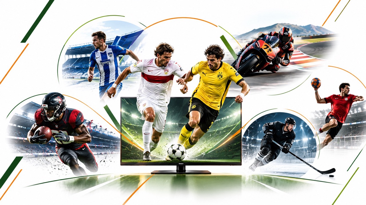 Meta: Sport im TV am Wochenende 19. und 20. September 2026: Bundesliga, Hertha, BVB, MotoGP Österreich, NFL, DEL und Handball mit TV-Sendern, Streams, Startzeiten und Free-TV-Terminen.
