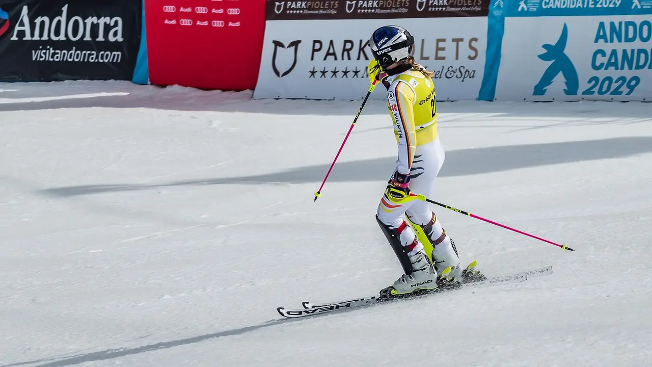 Emma Aicher beim Weltcup-Slalom 2023 in Grandvalira – Archivfoto