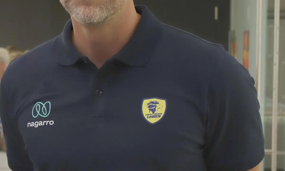 Maik Machulla bei der Saisoneröffnung der Rhein-Neckar Löwen 2025