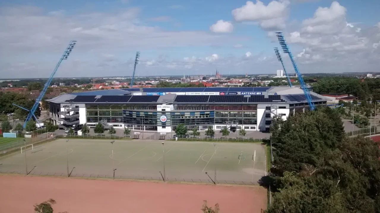 Ostseestadion in Rostock, Archivaufnahme aus dem Jahr 2014