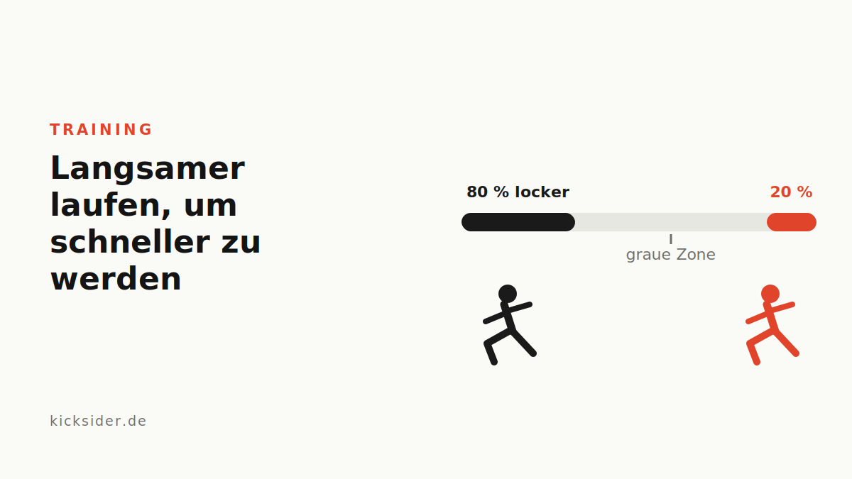 Langsamer laufen, um schneller zu werden