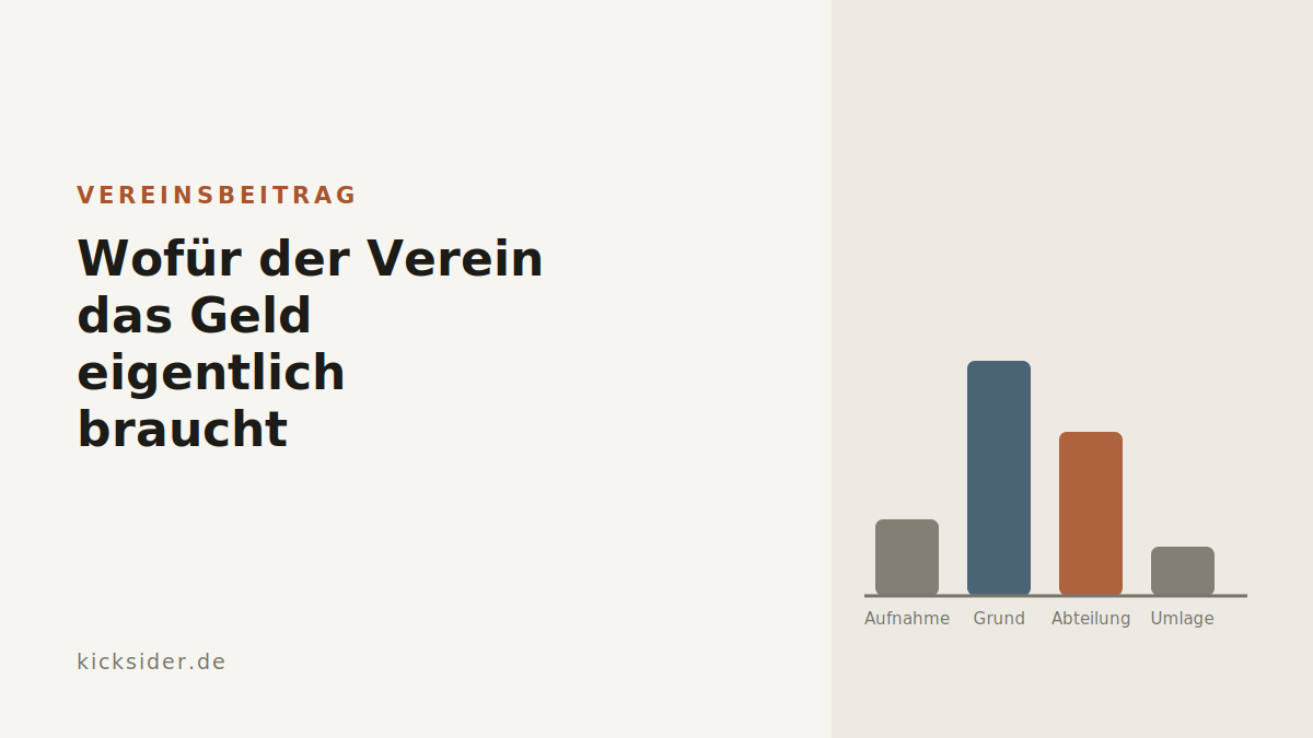 Wofür der Verein das Geld eigentlich braucht